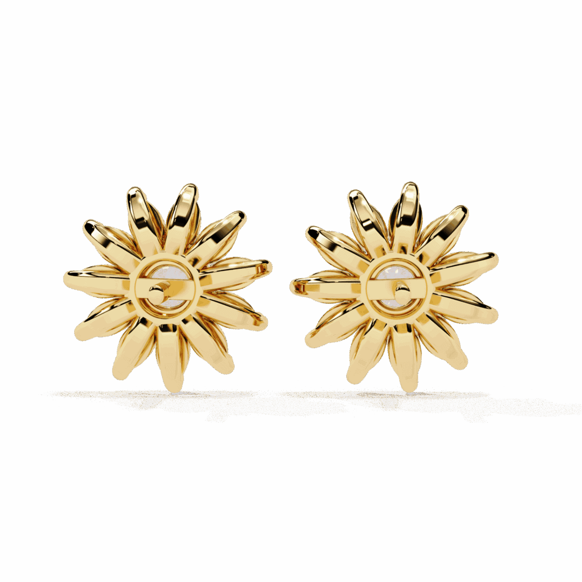 1.25 Carat Marquise and Round Diamond Stud Earrings  Image 6