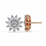 1.25 Carat Marquise and Round Diamond Stud Earrings - Image 10