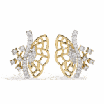 0.4 Carat Marquise and Round Diamond Cluster Stud Earrings - Image 5