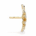 0.4 Carat Marquise and Round Diamond Cluster Stud Earrings - Image 6