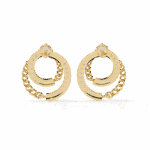 0.5 Carat Round Trio Diamond Stud Earrings - Image 7