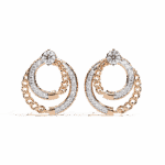 0.5 Carat Round Trio Diamond Stud Earrings - Image 9