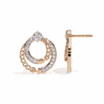 0.5 Carat Round Trio Diamond Stud Earrings - Image 11