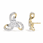 1.5 Carat Pear and Round Diamond Stud Earrings - Image 8