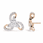 1.5 Carat Pear and Round Diamond Stud Earrings - Image 12