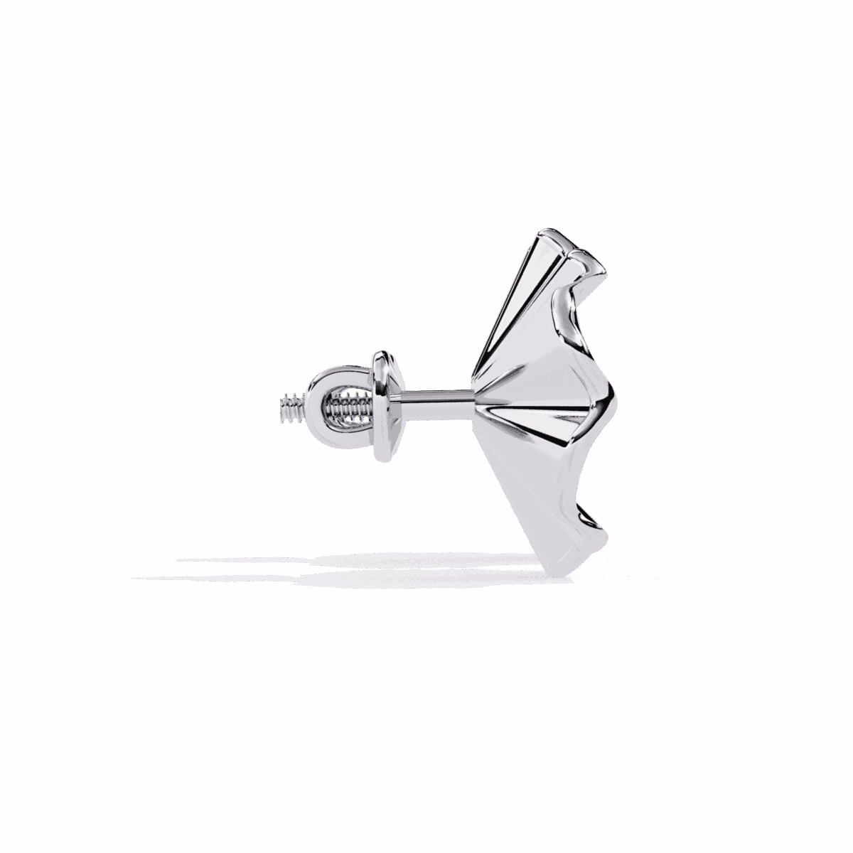 0.06 Carat Refined Round Solitaire Diamond Earrings  Image 2