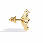 0.06 Carat Refined Round Solitaire Diamond Earrings - Image 6