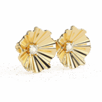 0.06 Carat Refined Round Solitaire Diamond Earrings - Image 8