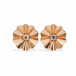 0.06 Carat Refined Round Solitaire Diamond Earrings - Image 10