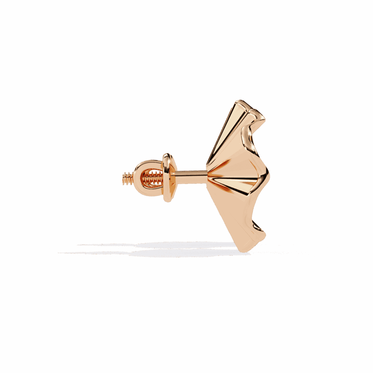 0.06 Carat Refined Round Solitaire Diamond Earrings  Image 11