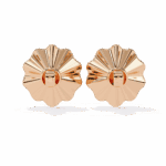 0.06 Carat Refined Round Solitaire Diamond Earrings - Image 12