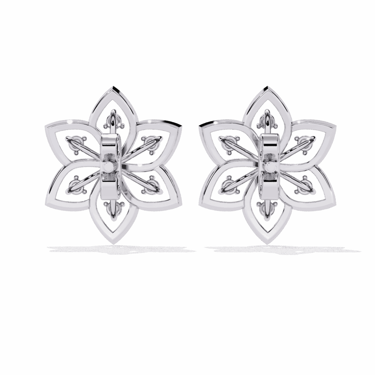 0.1 Carat Twin Round Diamond Stud Earrings  Image 3