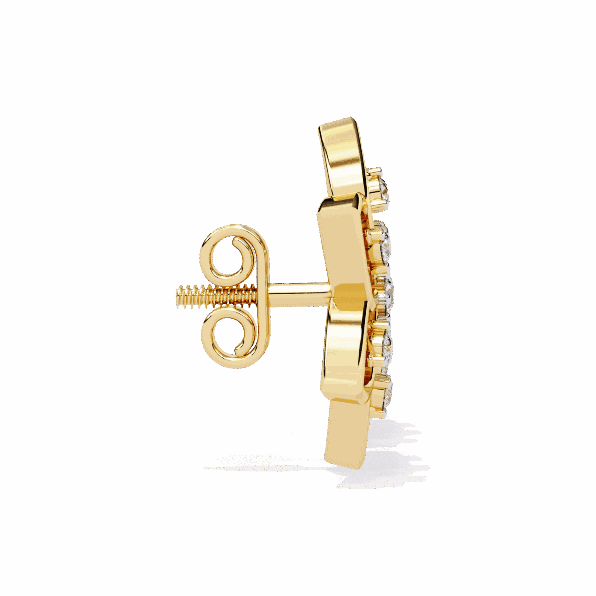 0.1 Carat Twin Round Diamond Stud Earrings  Image 6