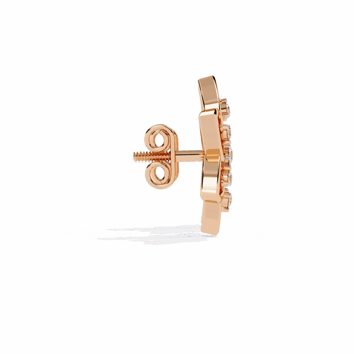 0.1 Carat Twin Round Diamond Stud Earrings  Image 11