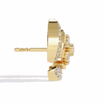 0.5 Carat Round Diamond Cluster Stud Earrings - Image 6