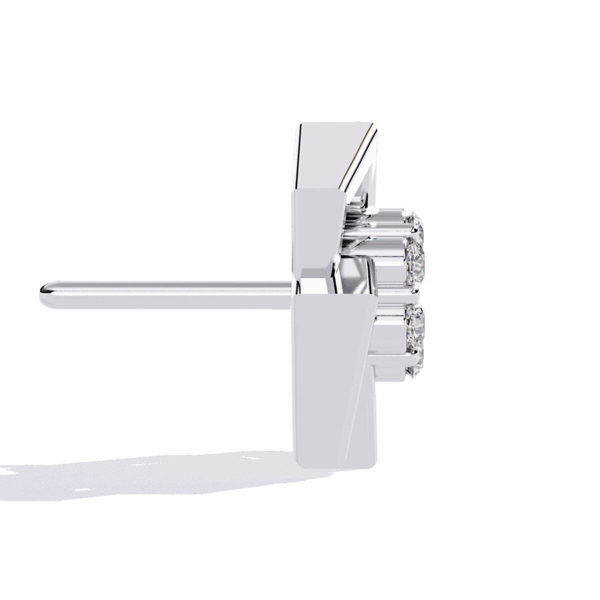 0.2 Carat Classic Round Duo Diamond Stud Earrings  Image 2