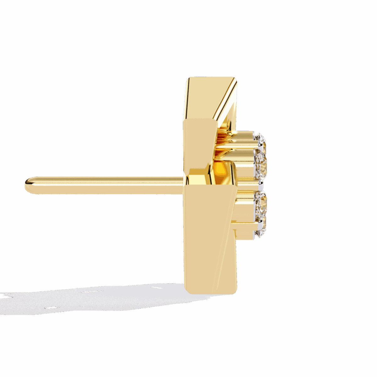 0.2 Carat Classic Round Duo Diamond Stud Earrings  Image 6