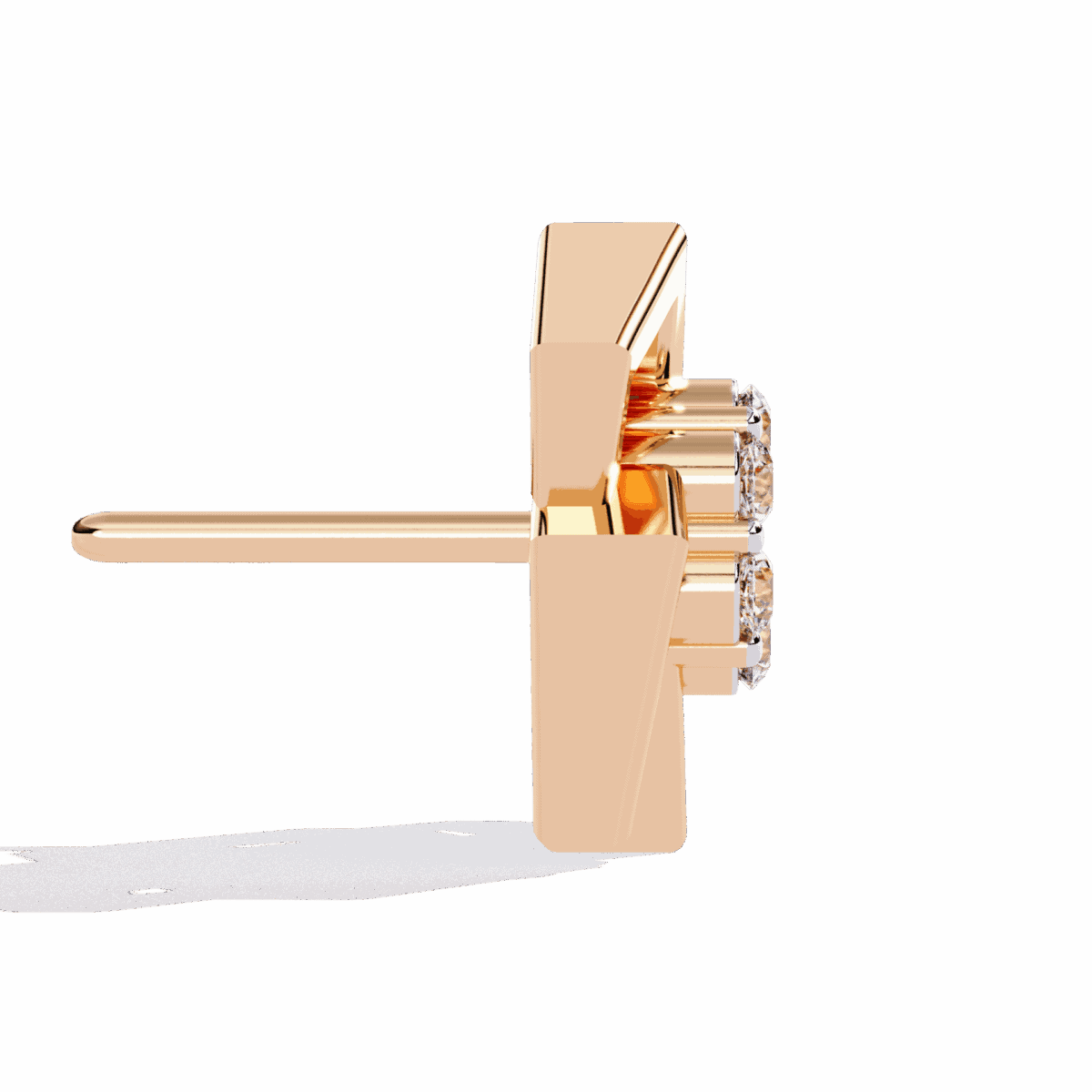 0.2 Carat Classic Round Duo Diamond Stud Earrings  Image 10