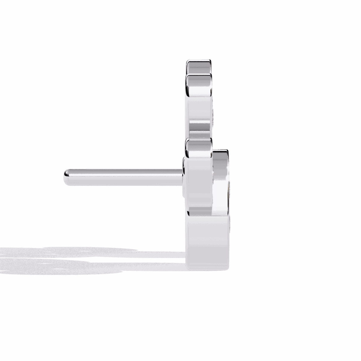 0.2 Carat Modern Round Diamond Stud Earrings  Image 2