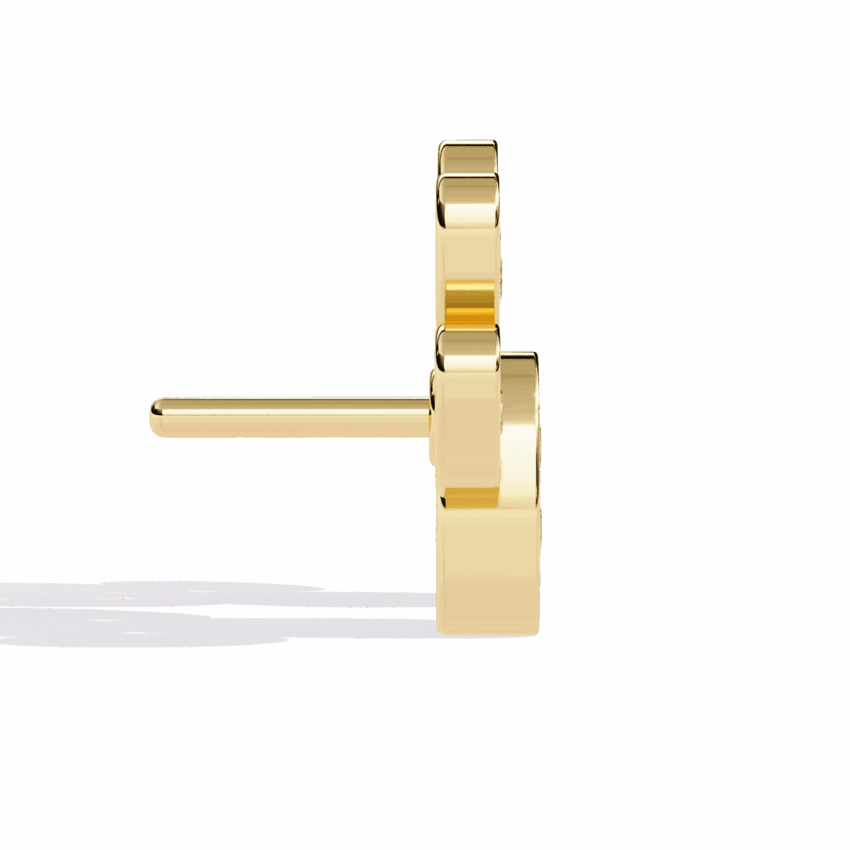 0.2 Carat Modern Round Diamond Stud Earrings  Image 6