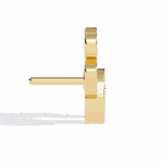 0.2 Carat Modern Round Diamond Stud Earrings - Image 6