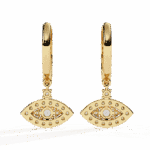 0.5 Carat Marquise Halo Diamond Drop Earrings - Image 7