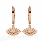 0.5 Carat Marquise Halo Diamond Drop Earrings - Image 11