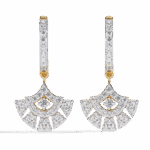 0.5 Carat Radiant Fan Diamond Dangle Earrings - Image 5