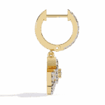 0.5 Carat Radiant Fan Diamond Dangle Earrings - Image 6