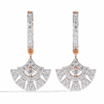 0.5 Carat Radiant Fan Diamond Dangle Earrings - Image 9