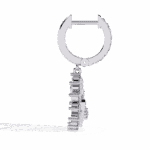 1 Carat Twilight Spiral Diamond Dangle Earrings - Image 2