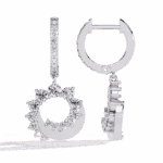 1 Carat Twilight Spiral Diamond Dangle Earrings - Image 4