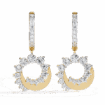 1 Carat Twilight Spiral Diamond Dangle Earrings - Image 5