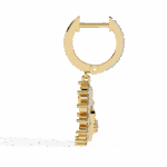 1 Carat Twilight Spiral Diamond Dangle Earrings - Image 6