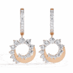 1 Carat Twilight Spiral Diamond Dangle Earrings - Image 9