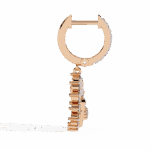 1 Carat Twilight Spiral Diamond Dangle Earrings - Image 10