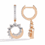 1 Carat Twilight Spiral Diamond Dangle Earrings - Image 12