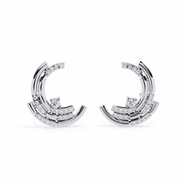 0.2 Carat Round Diamond Cluster Stud Earrings