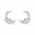 0.2 Carat Round Diamond Cluster Stud Earrings - Image 3