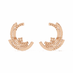 0.2 Carat Round Diamond Cluster Stud Earrings - Image 11