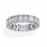 5 Carat Emerald Cut Eternity Diamond Band - Image 3