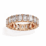 5 Carat Emerald Cut Eternity Diamond Band - Image 10