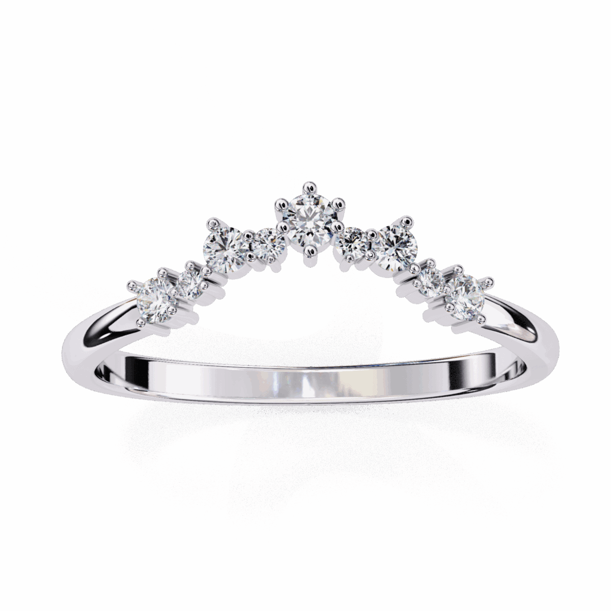 0.25 Carat Round Cut Eternity Wedding Ring  Image 1