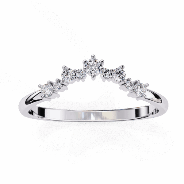 0.25 Carat Round Cut Eternity Wedding Ring