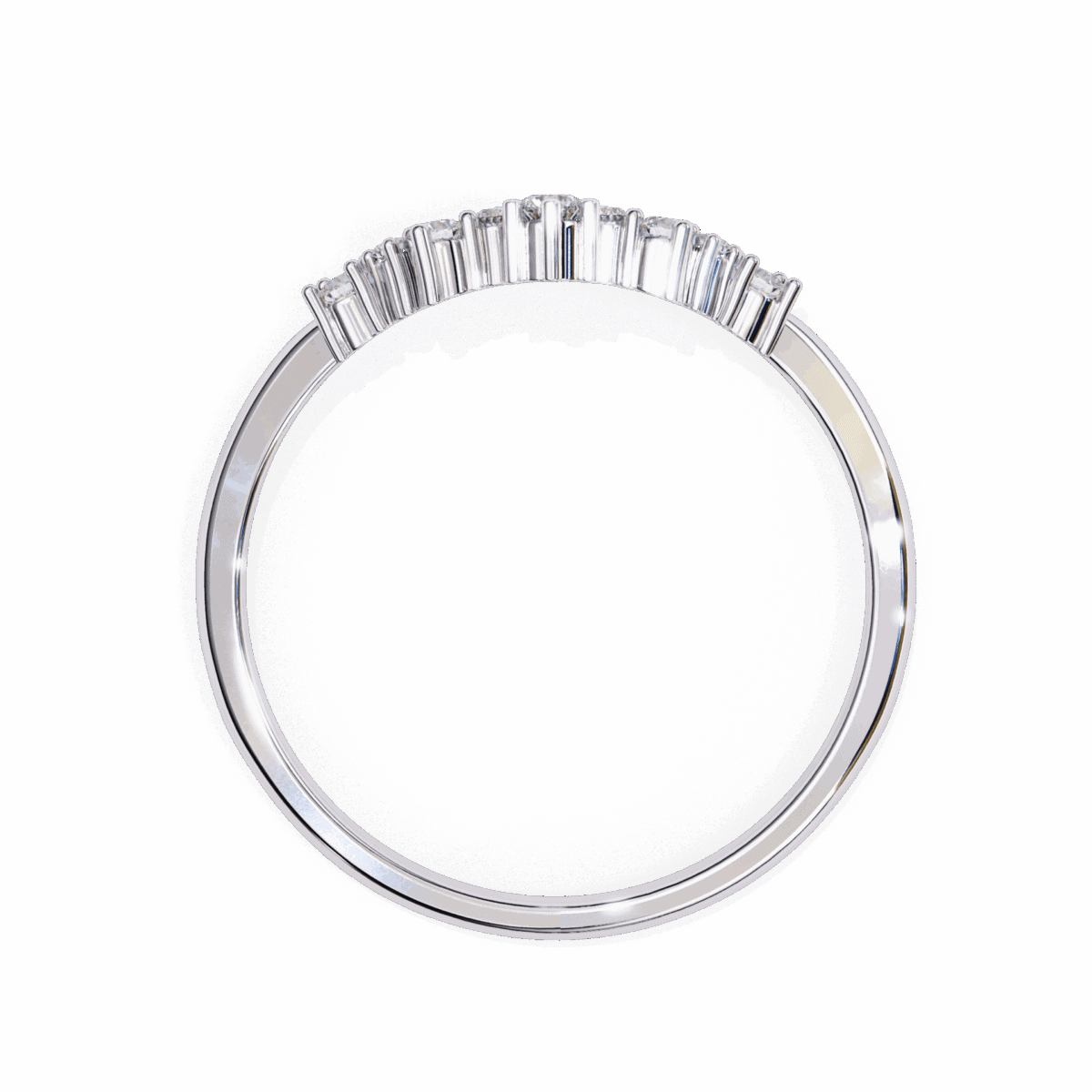 0.25 Carat Round Cut Eternity Wedding Ring  Image 3