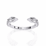 0.5 Carat Marquise and Round Cut Timeless Wedding Band - Image 3