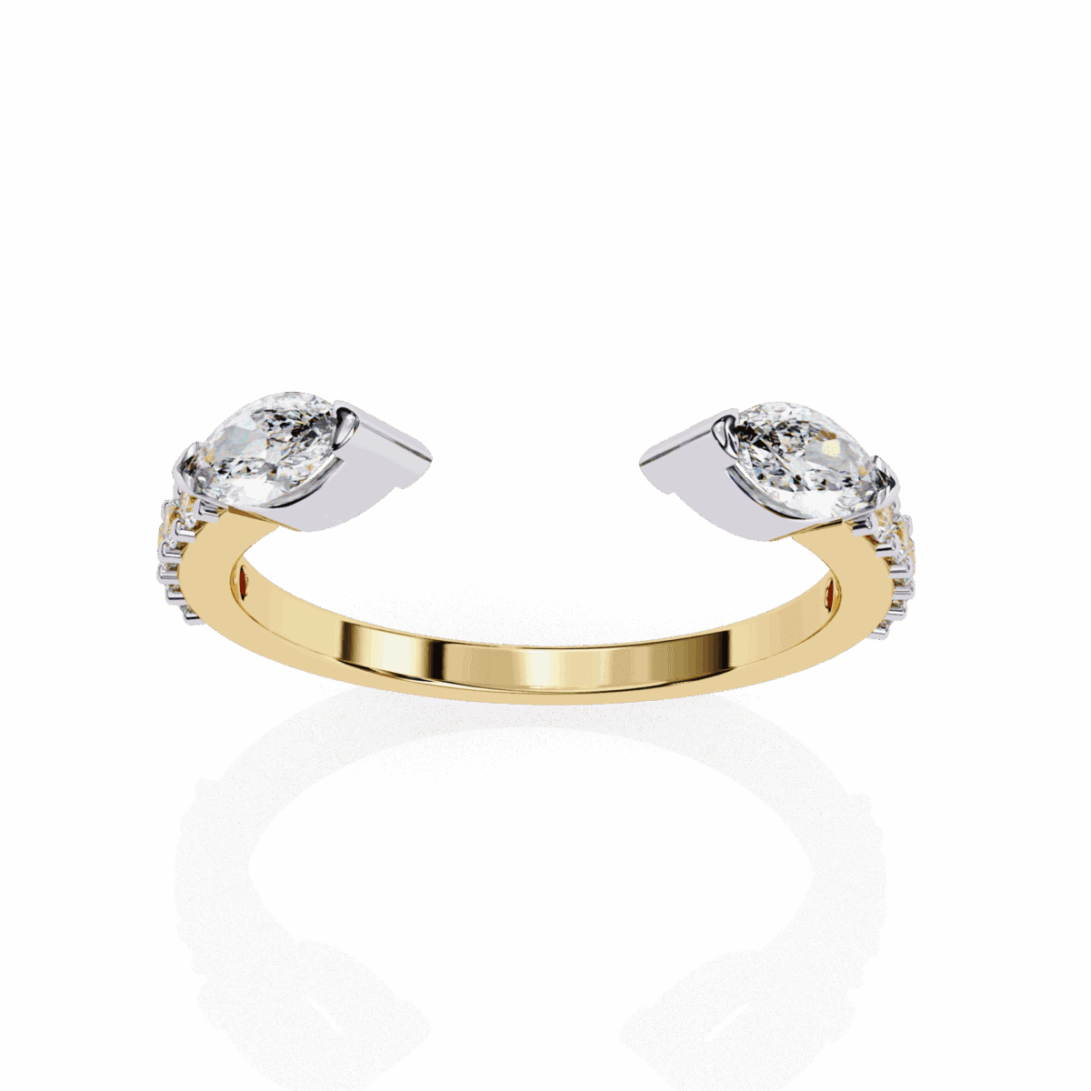 0.5 Carat Marquise and Round Cut Timeless Wedding Band  Image 7