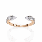 0.5 Carat Marquise and Round Cut Timeless Wedding Band - Image 11