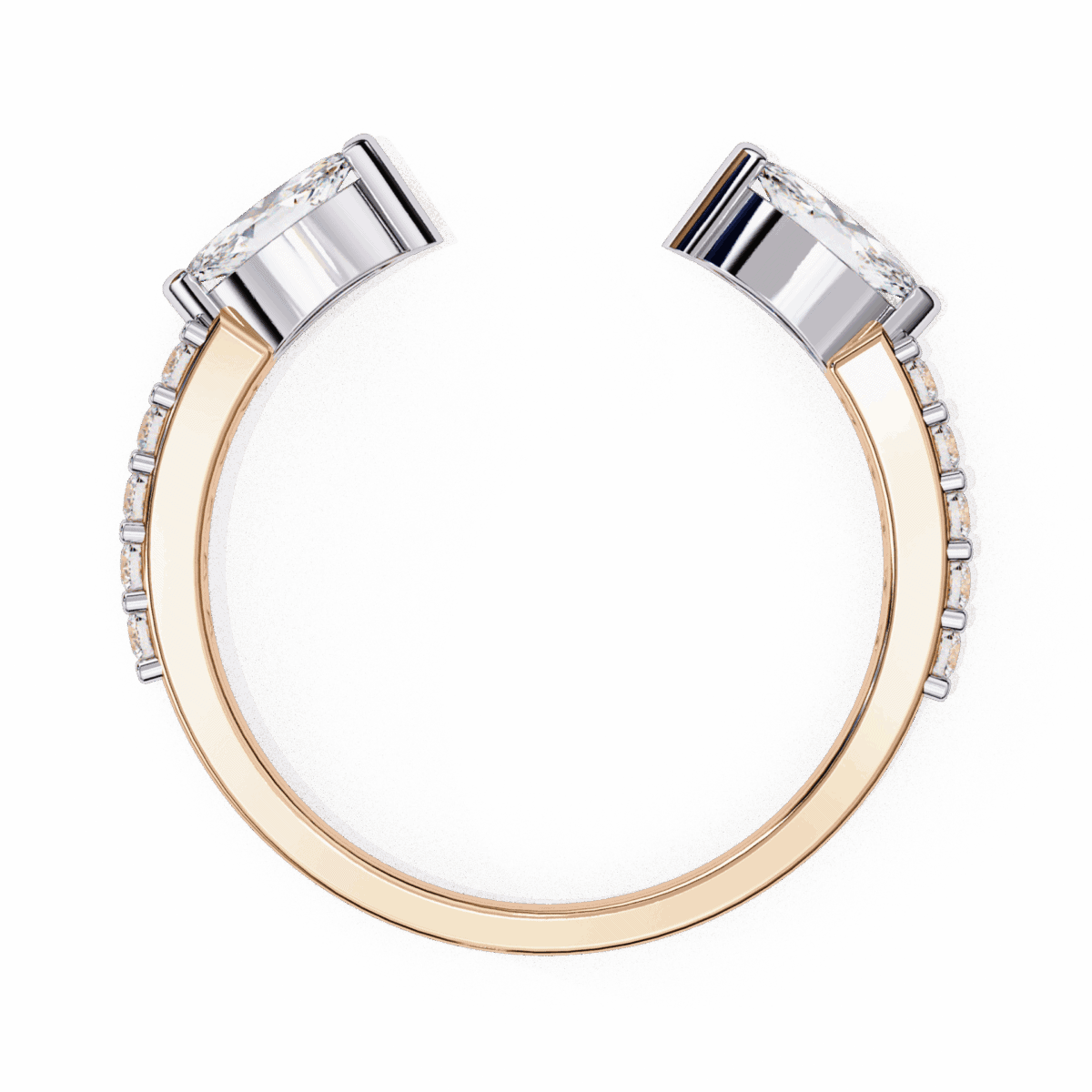 0.5 Carat Marquise and Round Cut Timeless Wedding Band  Image 12