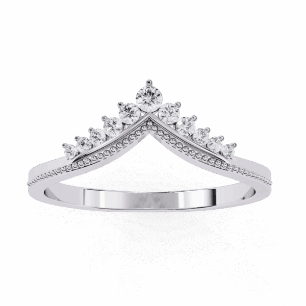 0.15 Carat Round Cut Twilight Diamond Ring